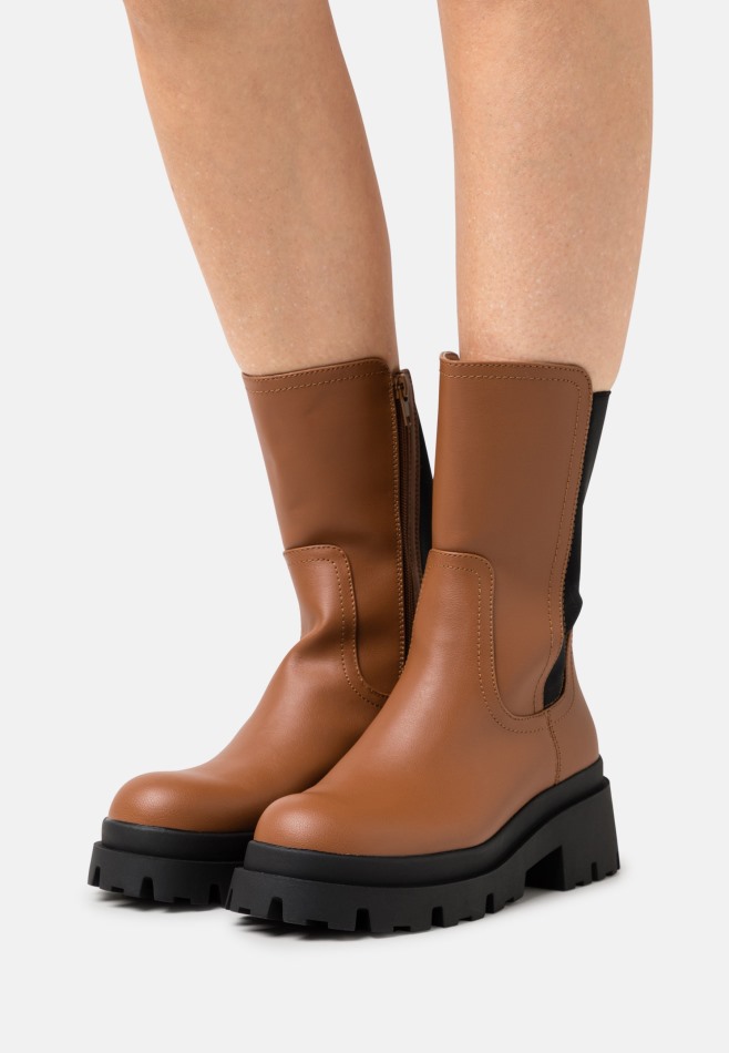 Bottes Plateforme Gabor | Blanc/noir Exclusif